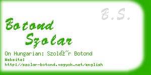 botond szolar business card